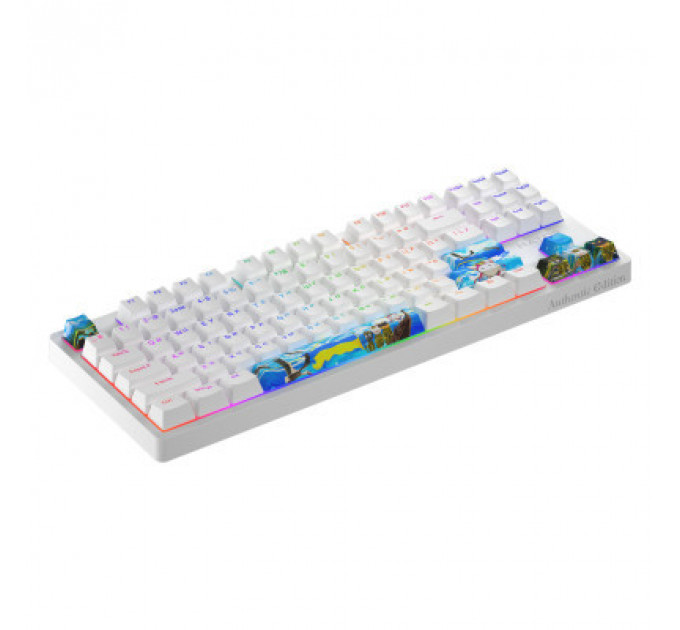 Клавіатура Hator Rockfall 2 Mecha TKL Authentic Edition Aurum Milky Way Silent USB Fighting Cats (HTK-532)