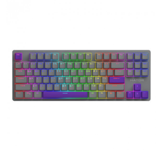 Клавіатура Hator Rockfall 2 Autograph Edition Mecha TKL Aurum Choco USB Titanium (HTK-526)
