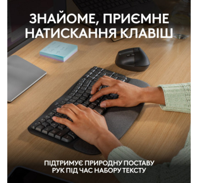 Клавіатура Logitech Wave Keys Bluetooth/Wireless Black (920-012304)