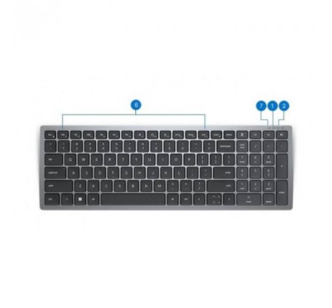 Клавіатура Dell Compact Multi-Device Wireless Keyboard KB740 RU (580-AKOZ)
