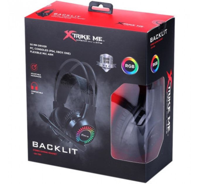 Навушники Xtrike ME GH-709 RGB Black (GH-709)