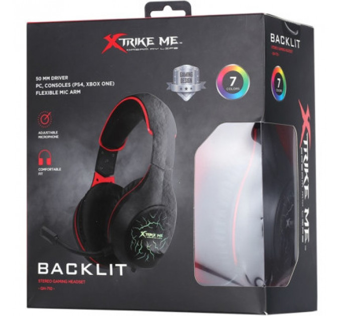 Навушники Xtrike ME GH-710 Rainbow Black (GH-710)