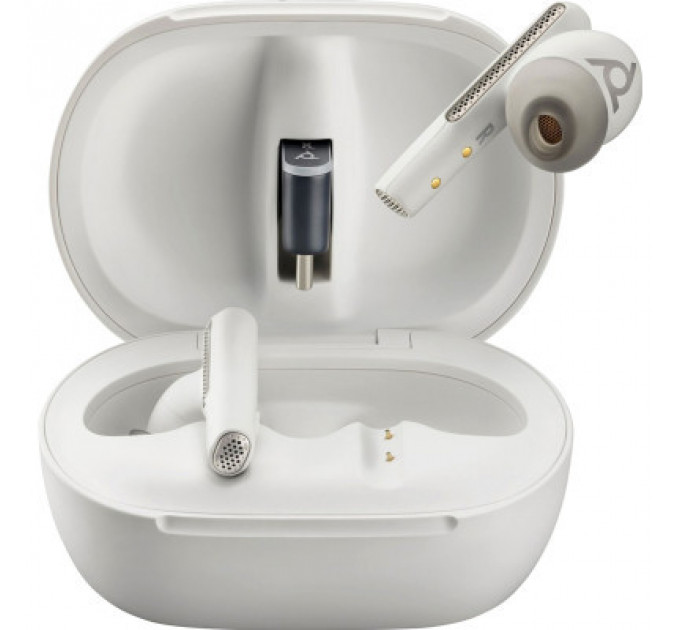 Навушники Poly TWS Voyager Free 60+ Earbuds + BT700C + TSCHC White (7Y8G6AA)