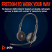 Навушники Poly Blackwire 3220 USB-A/C (8X228AA)