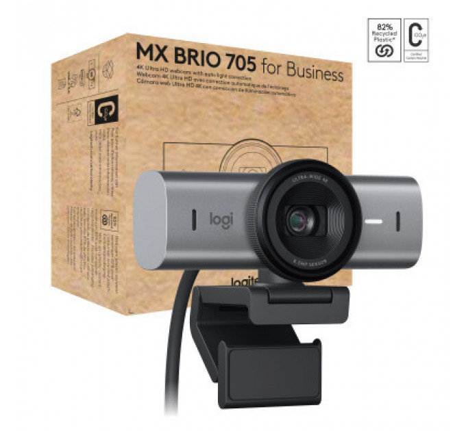 Веб-камера Logitech MX Brio 705 for Business 4K Graphite (960-001530)