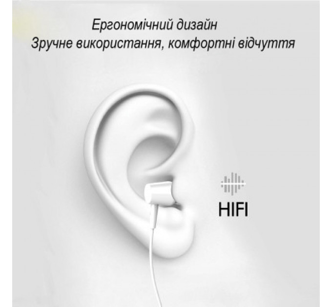 Навушники Denmen HF DR02 3.5mm 1.2 м Black (DE-DR02-BK)