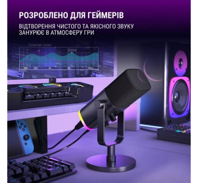 Мікрофон Fifine AM8 USB/XLR Black (AM8)