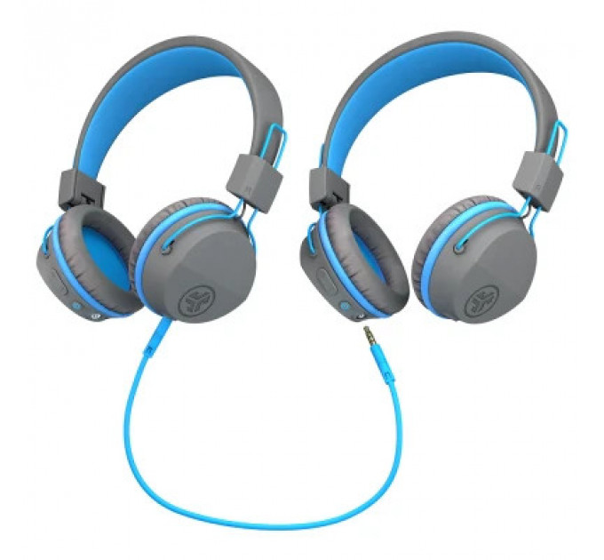 Навушники Jlab JBuddies Studio Wireless Graphite/Blue (IEUHBSTUDIORGRYBLU4)