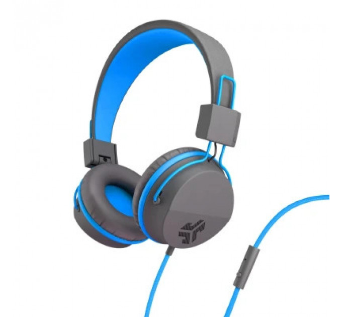 Навушники Jlab JBuddies Studio Kids Wired Graphite/Blue (IEUHJKSTUDIORGRYBLU6)