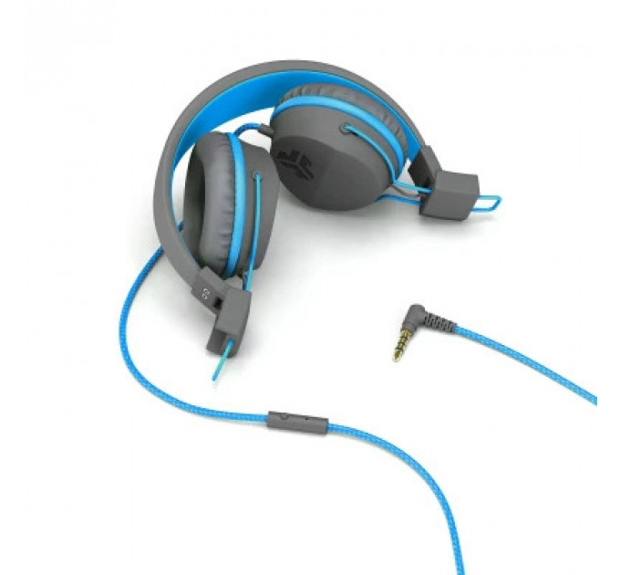 Навушники Jlab JBuddies Studio Kids Wired Graphite/Blue (IEUHJKSTUDIORGRYBLU6)