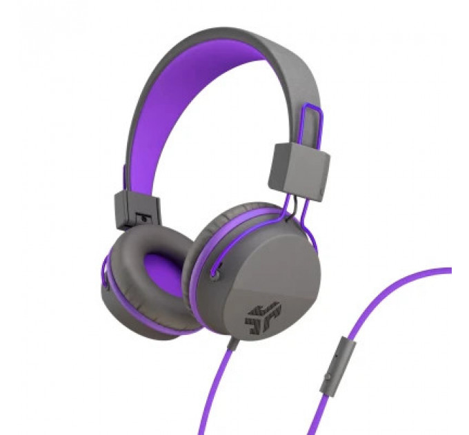 Навушники Jlab JBuddies Studio Kids Wired Graphite/Violet (IEUHJKSTUDIORGRYPRP6)