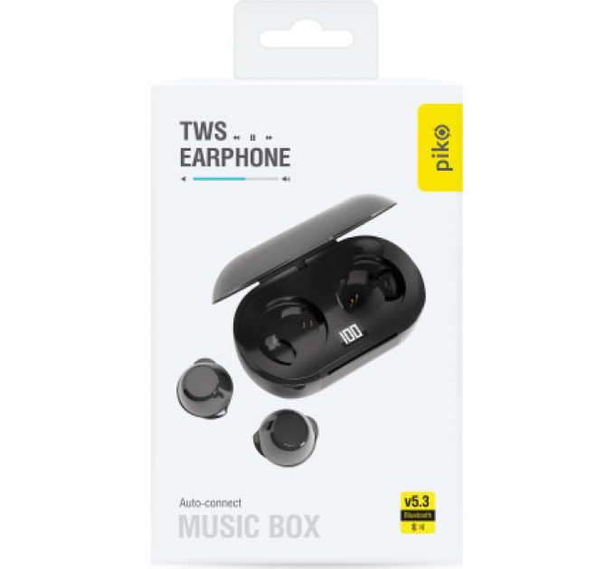 Навушники Piko TWS-MusicBox Black (1283126583414)
