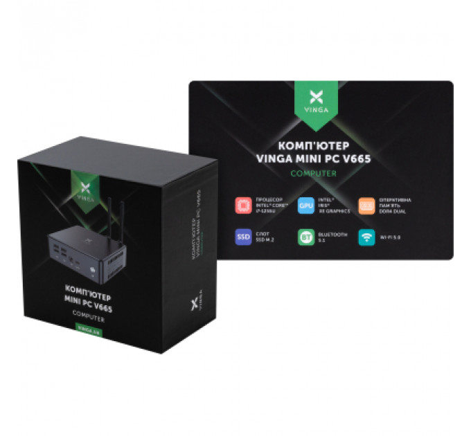 Комп'ютер Vinga Mini PC V665 (V6651255U.8256)