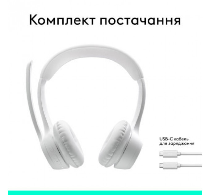Навушники Logitech Zone 300 Bluetooth Off-White (981-001417)