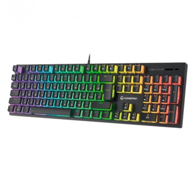 Клавіатура GamePro MK85B Blue Switch RGB USB Black (MK85B)