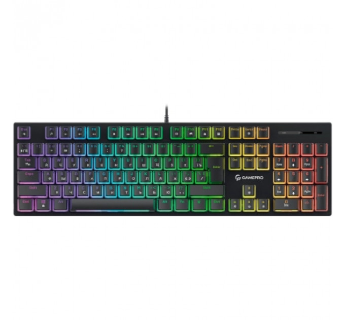 Клавіатура GamePro MK85B Blue Switch RGB USB Black (MK85B)