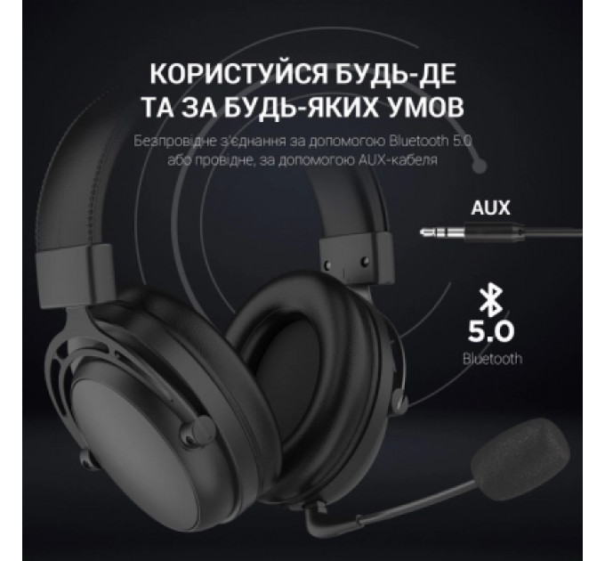 Навушники GamePro HS1260BT Black (HS1260BT)