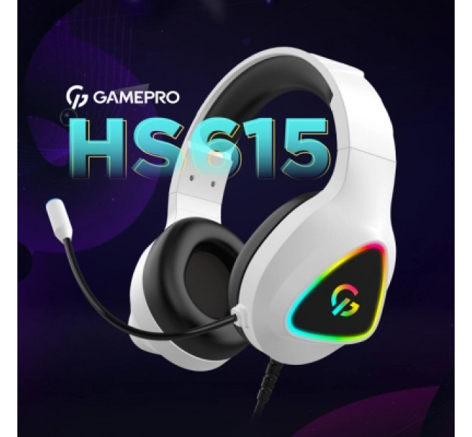 Навушники GamePro HS615 RGB White (HS615)