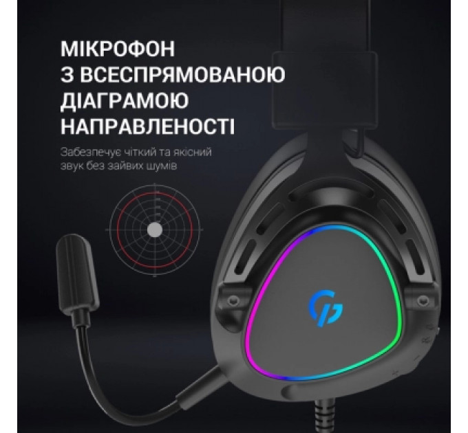 Навушники GamePro HS783 RGB Black (HS783)