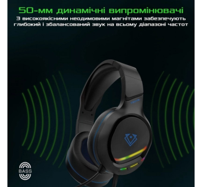 Навушники Vertux Tokyo 7.1 Mini Jack 3.5мм Blue (tokyo.blue)