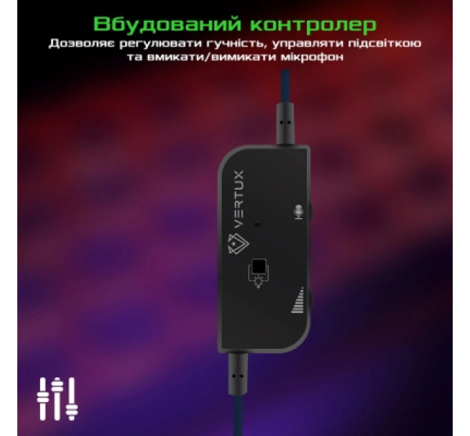Навушники Vertux Tokyo 7.1 Mini Jack 3.5мм Blue (tokyo.blue)