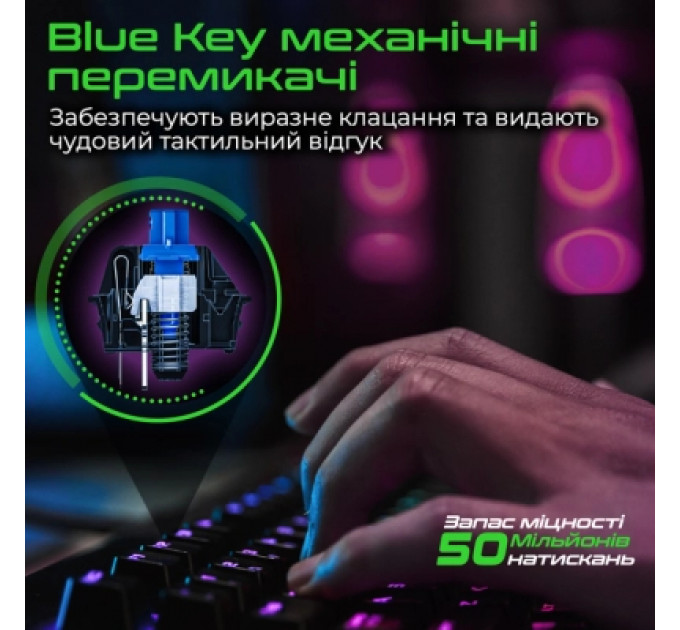 Клавіатура Vertux Comando USB Black (comando.black)