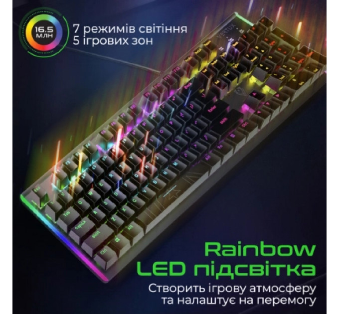 Клавіатура Vertux Comando USB Black (comando.black)