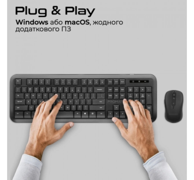 Комплект Promate ProCombo-6 Wireless Black (procombo-6)