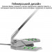 Мікрофон Vertux Streamer-3 LED USB Grey (streamer-3.grey)