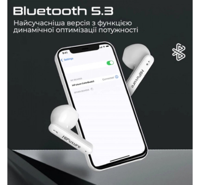 Навушники HIFuture ColorBuds2 White (colorbuds2.white)
