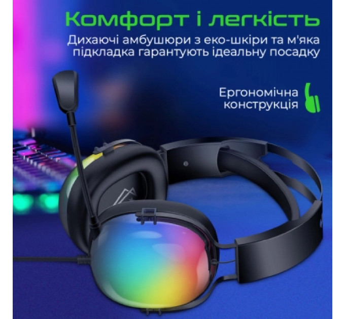 Навушники Vertux Sirius 7.1 USB Black (sirius.black)