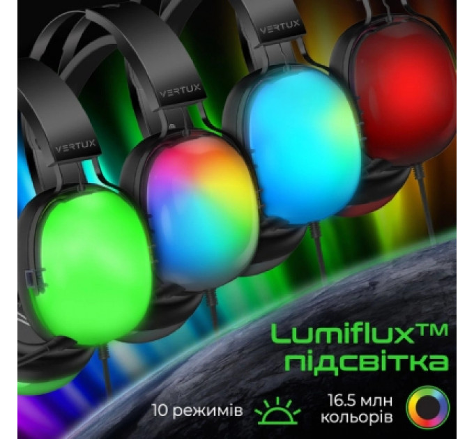 Навушники Vertux Sirius 7.1 USB Black (sirius.black)