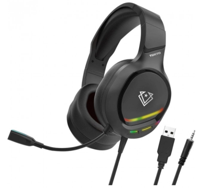Навушники Vertux Tokyo 7.1 Mini Jack 3.5мм Black (tokyo.black)