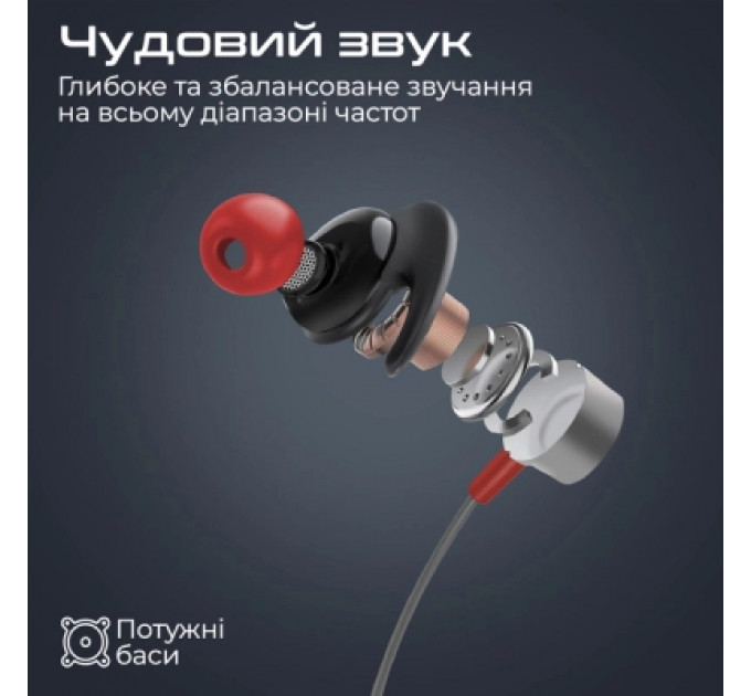 Навушники Promate Blend Black (blend.black)