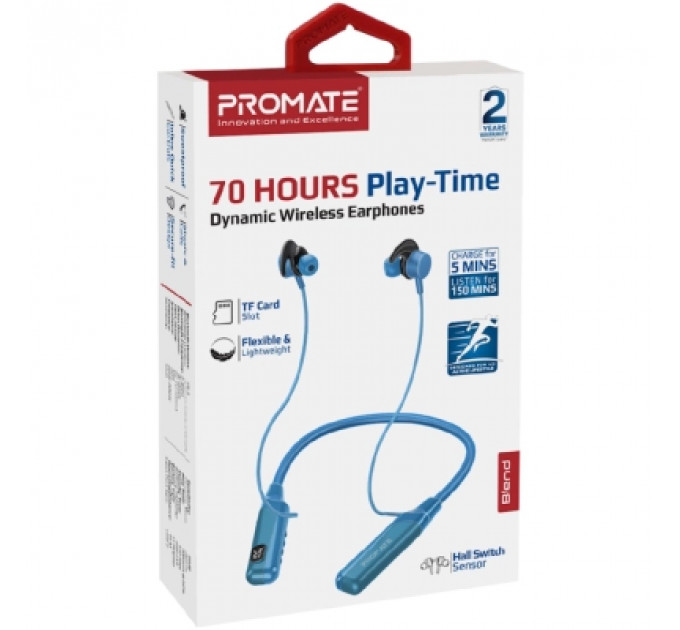 Навушники Promate Blend Blue (blend.blue)