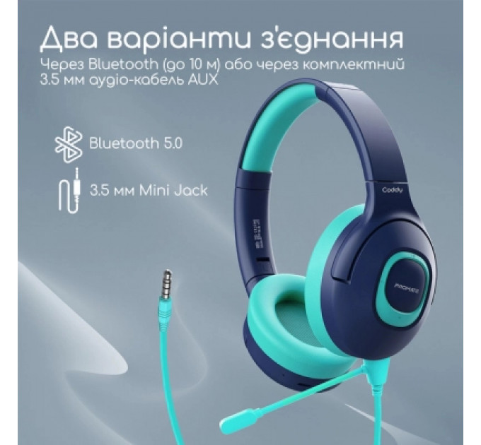 Навушники Promate Coddy Aqua (coddy.aqua)