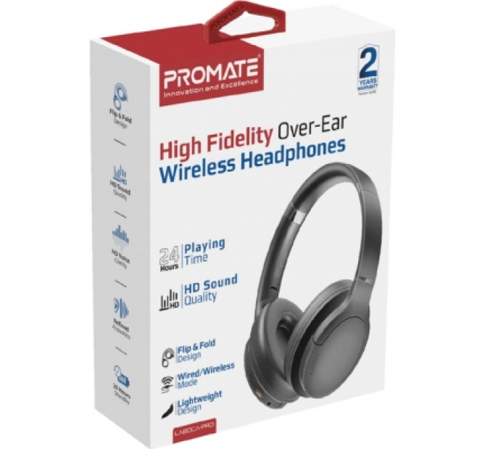 Навушники Promate LaBoca-Pro Black (laboca-pro.black)