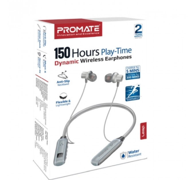 Навушники Promate Leap Silver (leap.silver)