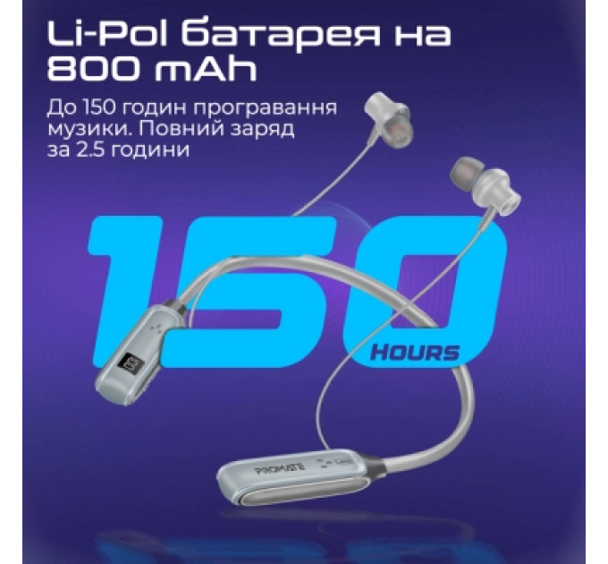Навушники Promate Leap Silver (leap.silver)