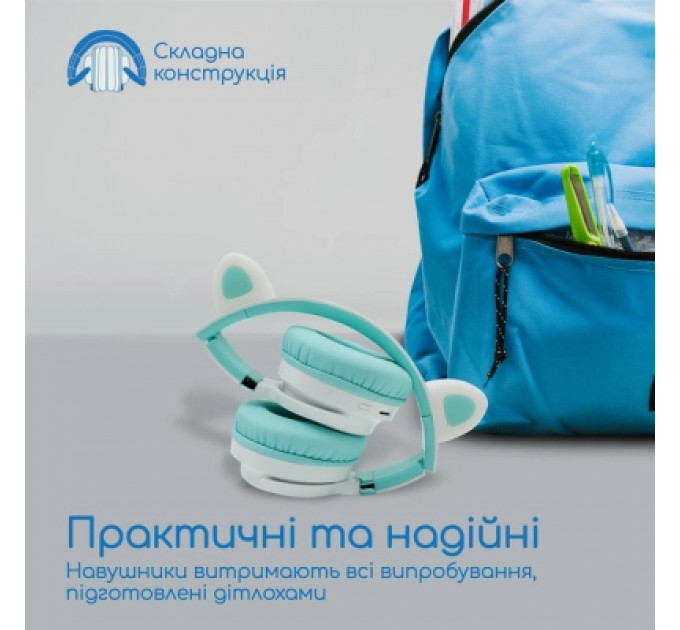 Навушники Promate Panda Aqua (panda.aqua)