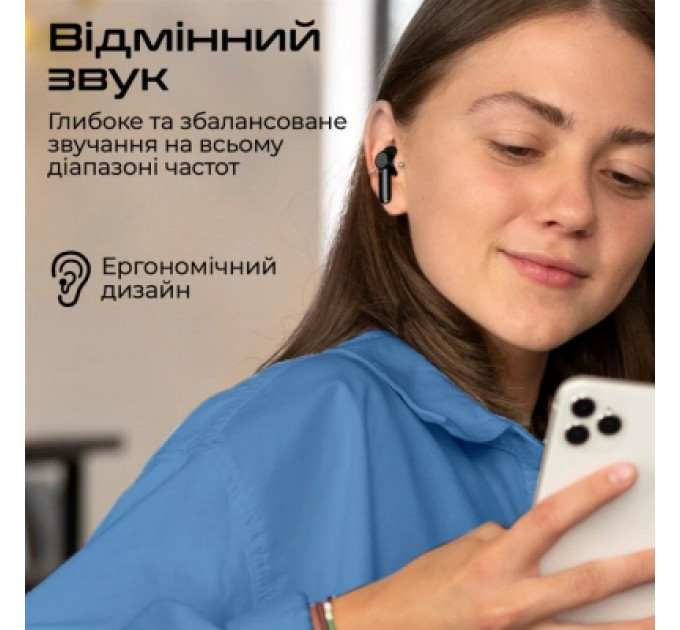 Навушники Promate ProPods Black (propods.black)
