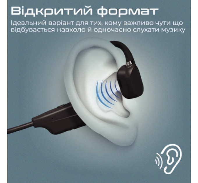 Навушники Promate Ripple Black (ripple.black)