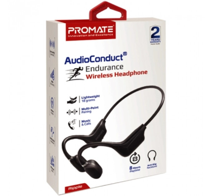 Навушники Promate Ripple Black (ripple.black)