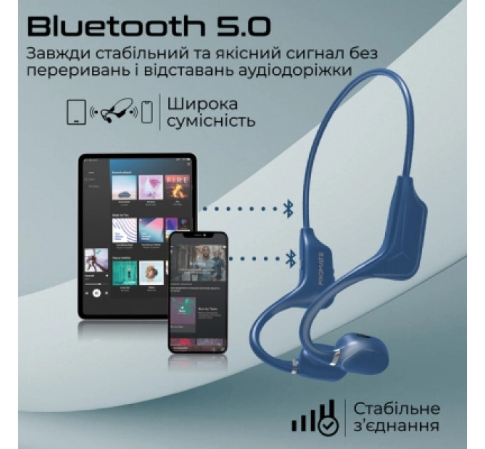 Навушники Promate Ripple Blue (ripple.blue)