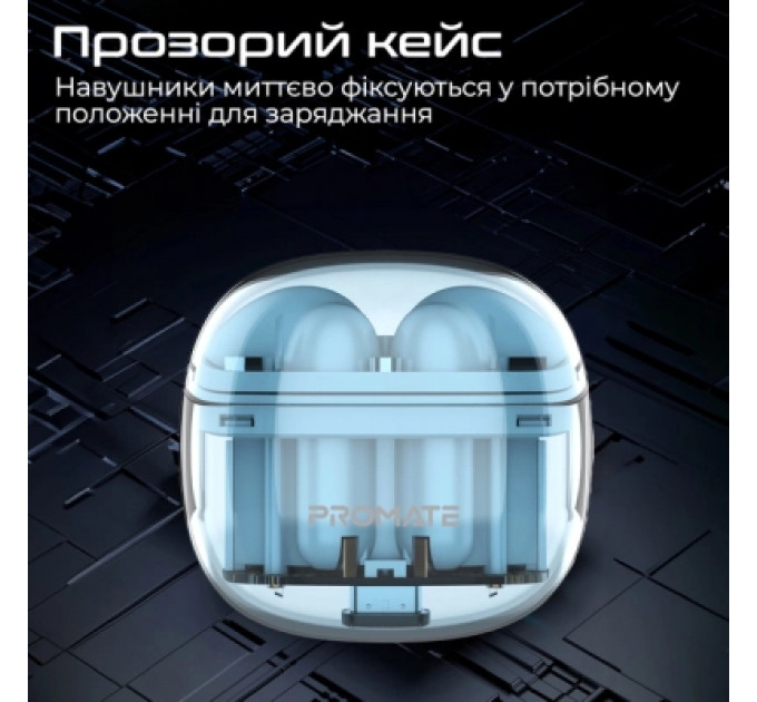 Навушники Promate TransPods Blue (transpods.blue)
