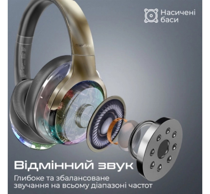 Навушники Promate TransTune Gun Metal (transtune.gunmetal)