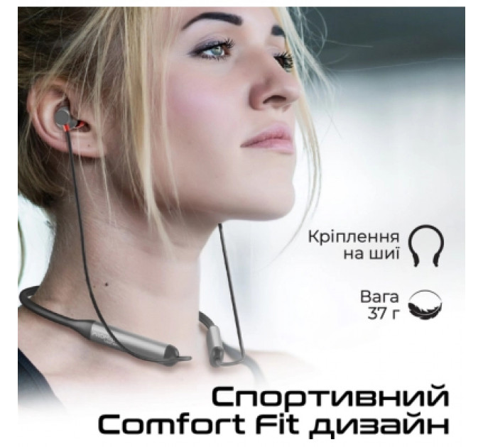 Навушники Promate ANC Velcon Black (velcon.black)