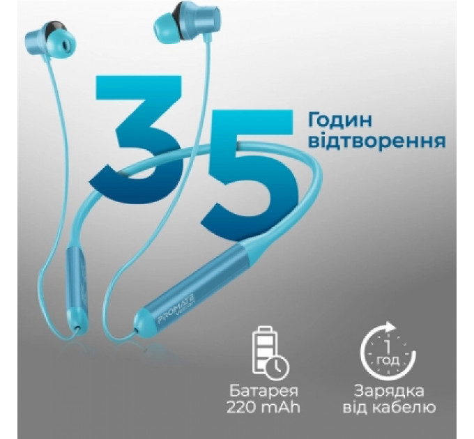Навушники Promate ANC Velcon Blue (velcon.blue)