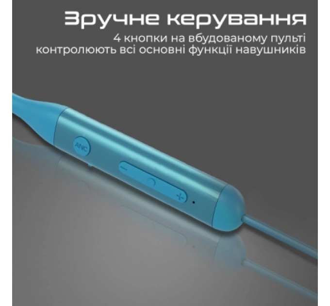 Навушники Promate ANC Velcon Blue (velcon.blue)