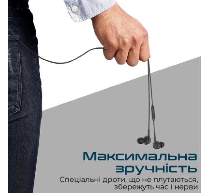 Навушники Promate Duet Black (duet.black)